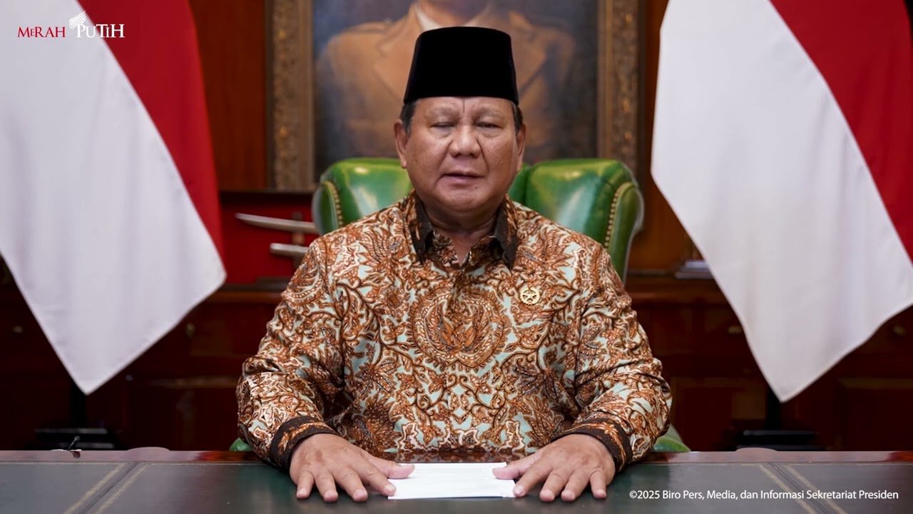 Natal 2025, Prabowo Tegaskan Pentingnya Solidaritas dan Kepedulian Antar Sesama