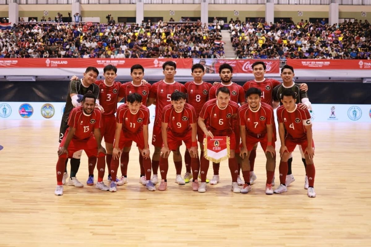 Timnas Futsal Putra Indonesia Raih Emas SEA Games 2025 Usai Hancurkan Thailand 6-1