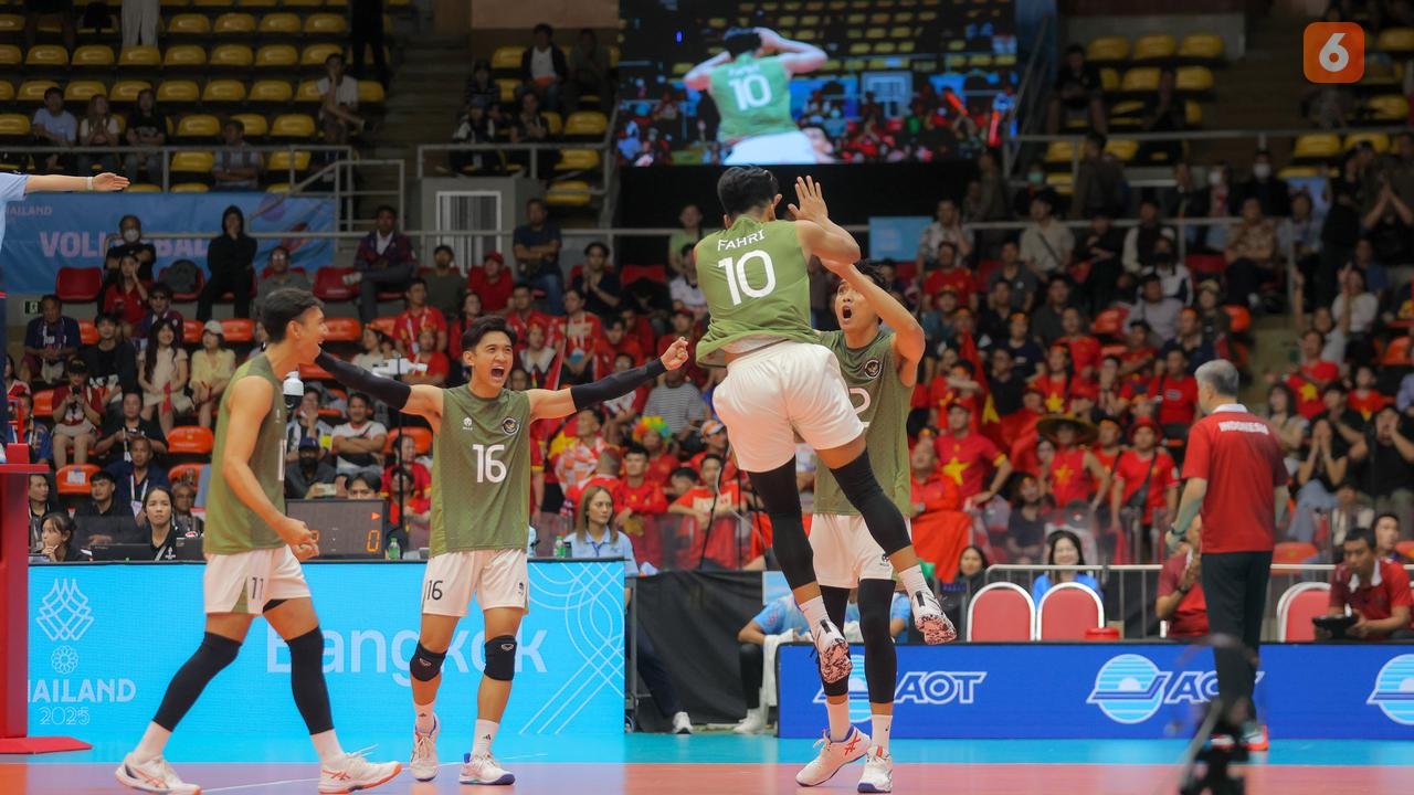 Timnas Voli Putra Indonesia Lolos ke Final SEA Games 2025 Usai Tekuk Vietnam 3-2