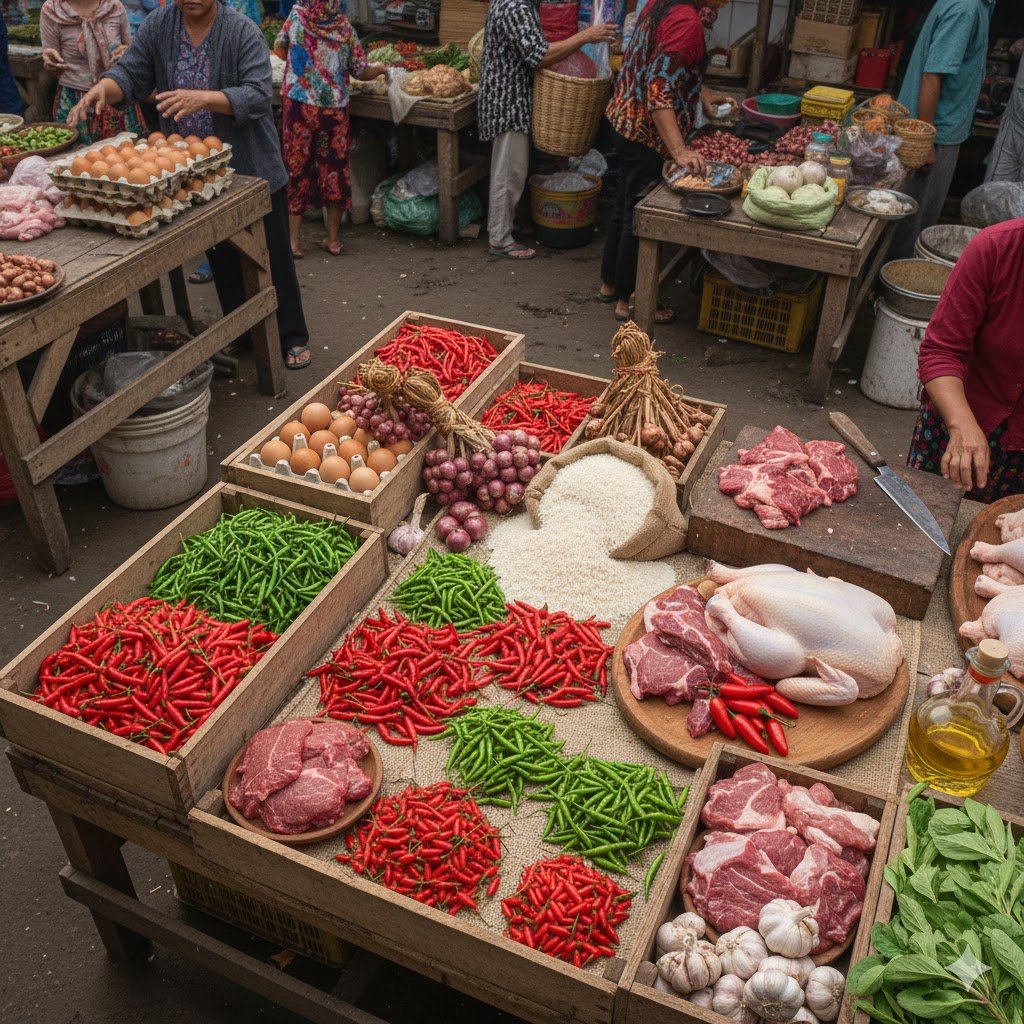 Harga Pangan Nasional Terbaru: Cabai Rawit Rp65.400/kg, Telur Rp32.250/kg