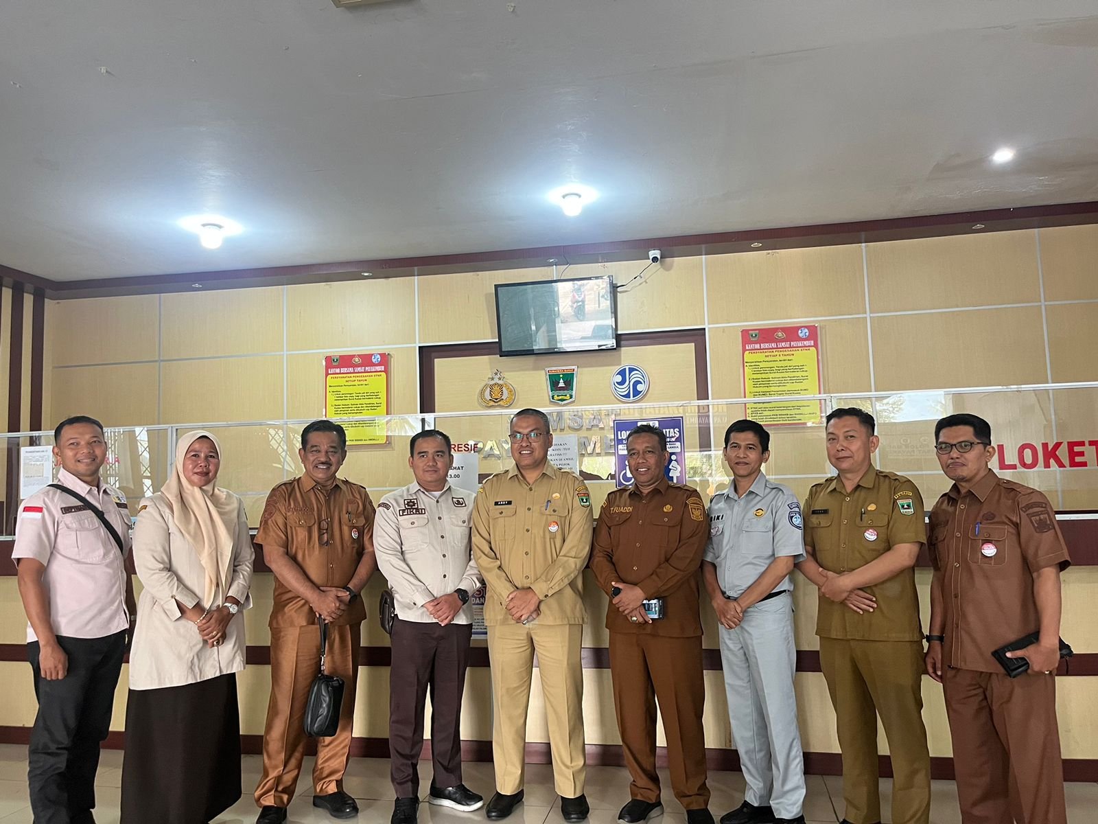 Jasa Raharja Cabang Bukittinggi Turut Menyambut Kunjungan Sekda Provinsi Sumatera Barat ke Samsat Payakumbuh