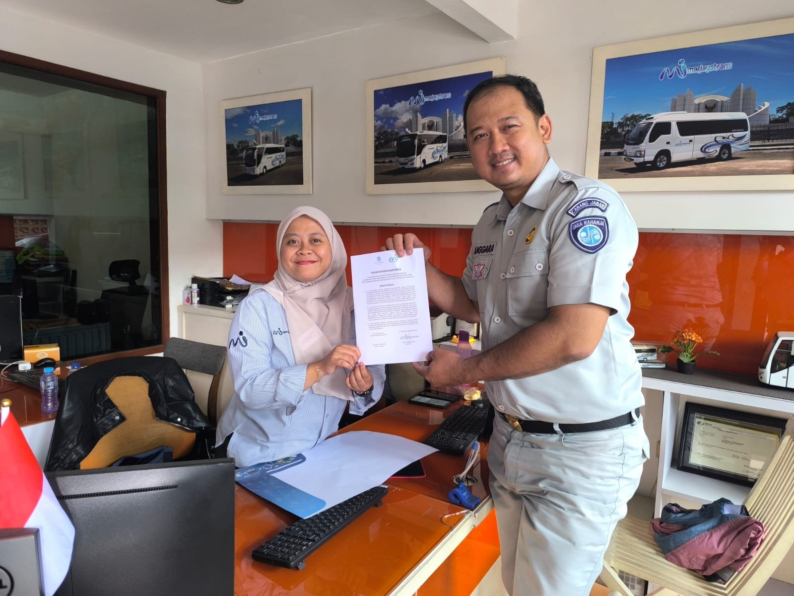 Perkuat Sinergitas, Jasa Raharja Bandung Lakukan Komitmen Bersama Dengan PT Marjaya Utama Wisata