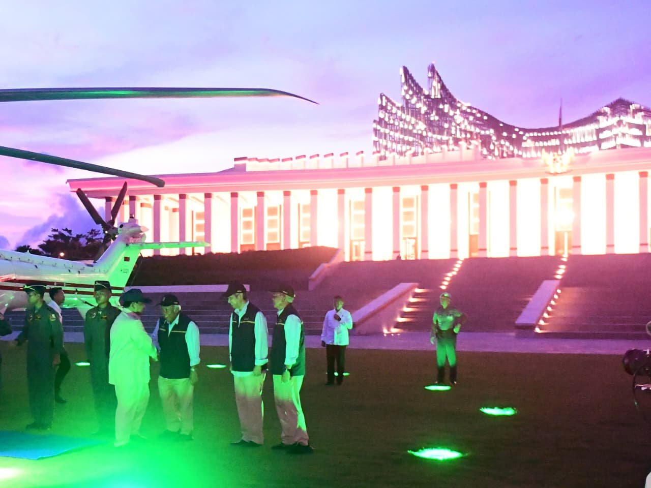 Prabowo Subianto Tinjau Langsung Progres IKN di Kalimantan Timur