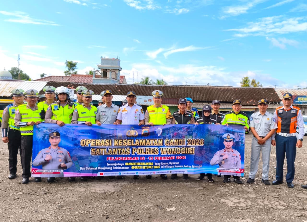 Sinergi Enam Instansi di Wonogiri, PT Jasa Raharja Cabang Sukoharjo Optimalkan Pelayanan Publik dalam Operasi Keselamatan Candi 2026