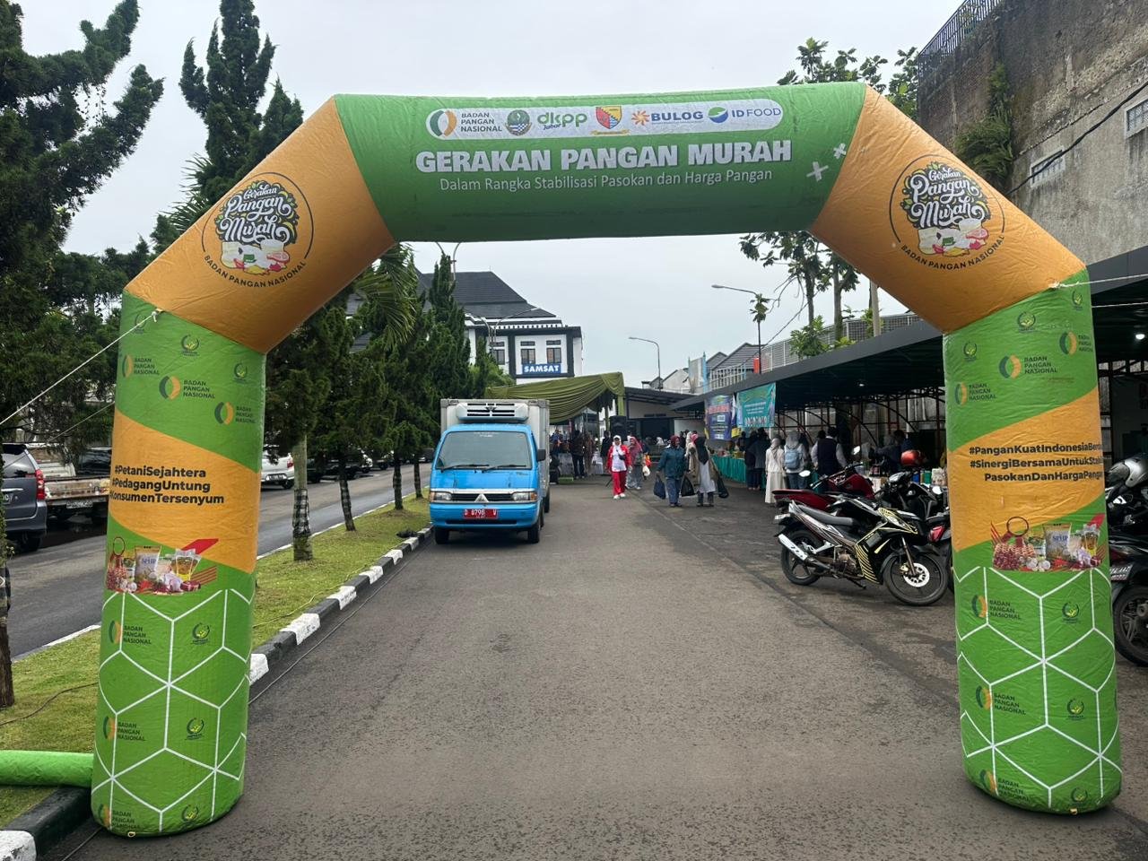 Jasa Raharja Kanwil Jabar Turut Sukseskan Kegiatan Bazzar Pangan Murah di Samsat Soreang