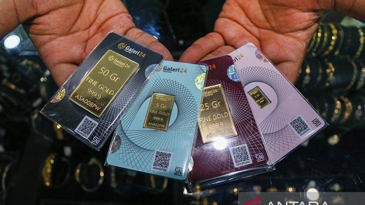 Rabu Pagi, Harga Emas UBS Rp3,099 Juta/gram dan Galeri24 Rp3,085 Juta/gram