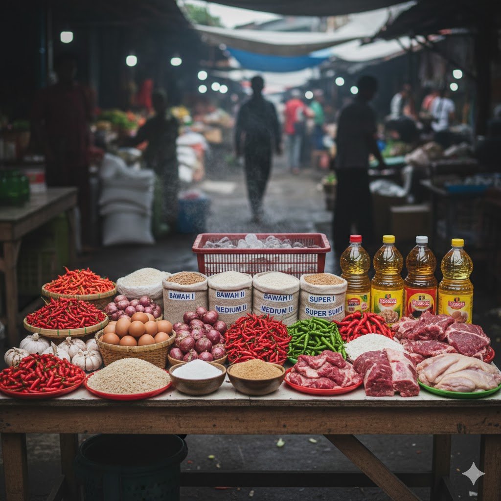 Update Harga Pangan Nasional: Cabai Rawit Rp82.950/kg, Telur Rp32.300/kg