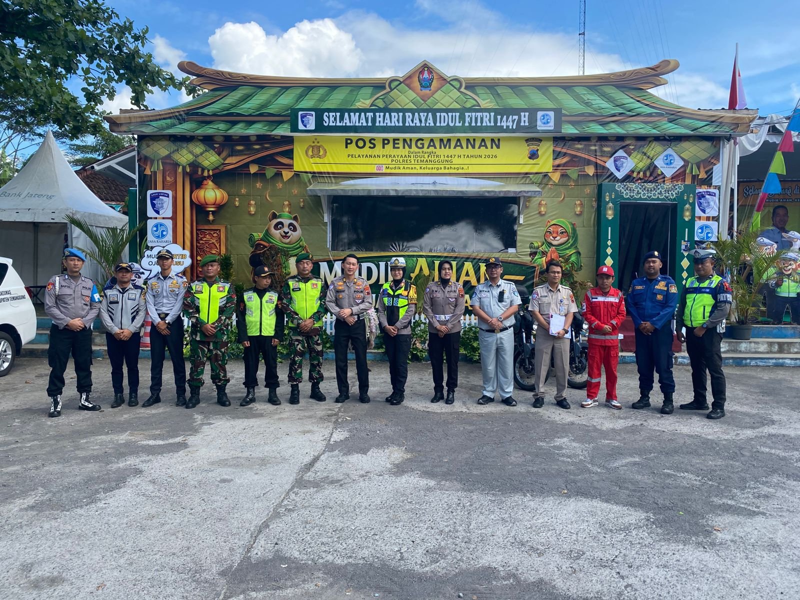 Jasa Raharja Magelang Berikan Hibah kepada Polres Temanggung guna Pos Pelayanan Lebaran  1447 H Tahun 2026