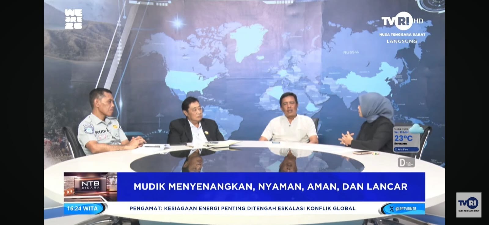 Perkuat Keselamatan Mudik, Jasa Raharja NTB Hadir dalam Dialog TVRI Bersama Dishub dan Organda