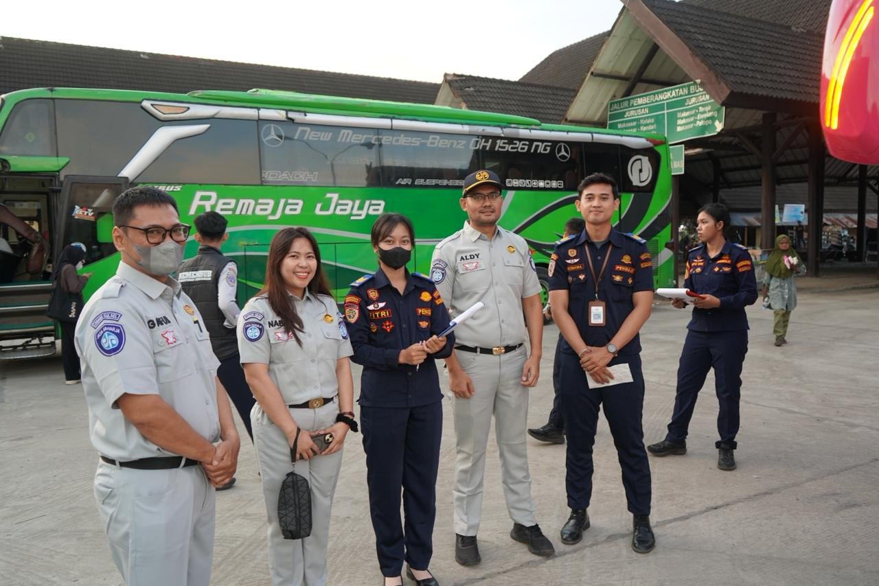 Pastikan Keselamatan Mudik, Jasa Raharja Sulsel dan BPTD Gelar Rampcheck di Terminal Daya
