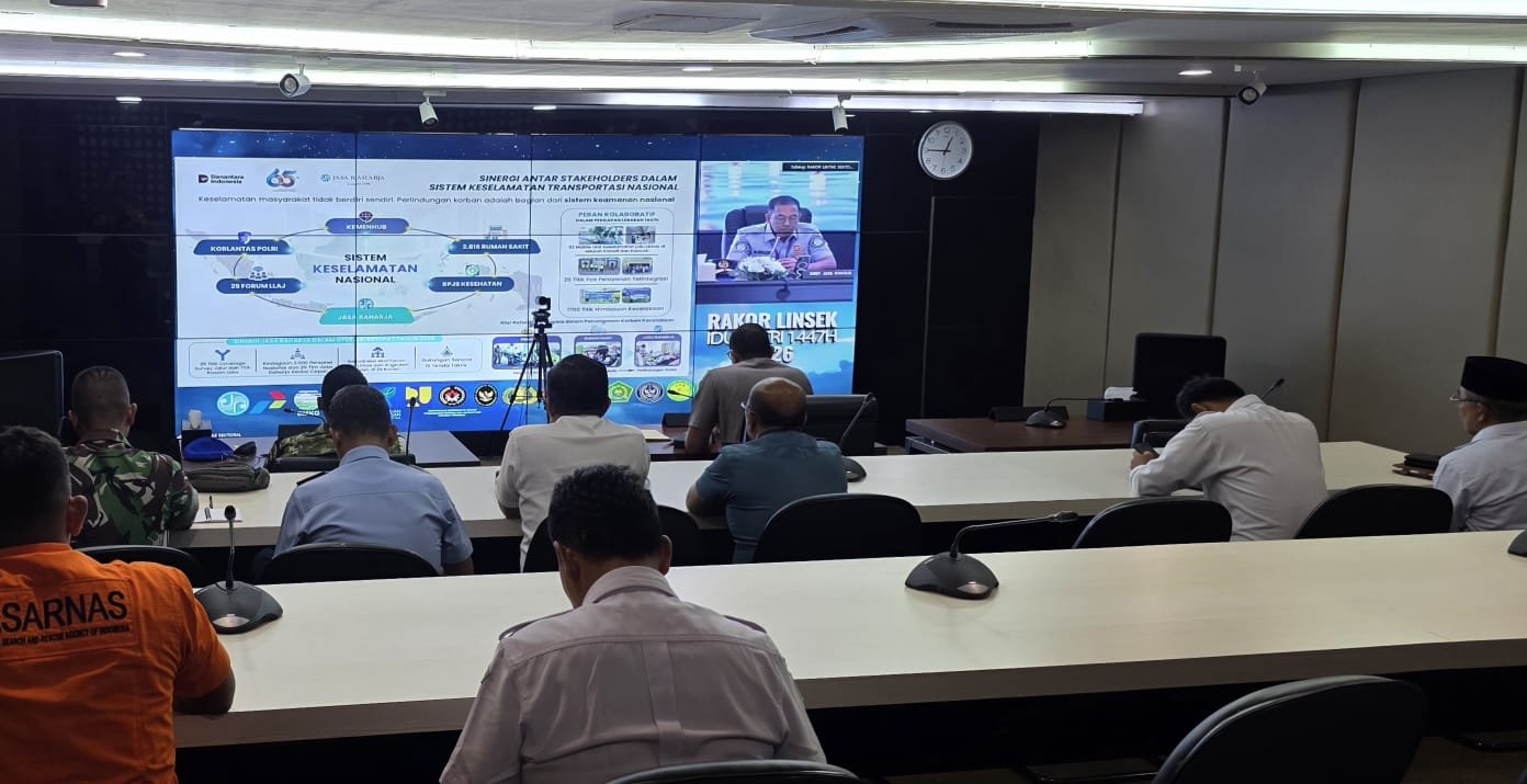 Komitmen Pengamanan Mudik Lebaran, Jasa Raharja Riau Ikuti Vidcom Rakor Linsek Ops Ketupat 