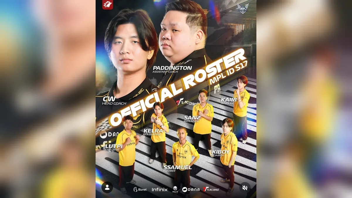 Daftar Lengkap Roster ONIC di MPL ID Season 17: Perombakan Pemain dan Pelatih