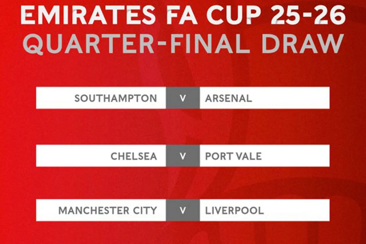 Hasil Drawing Perempat Final Piala FA: Manchester City vs Liverpool Jadi Laga Big Match
