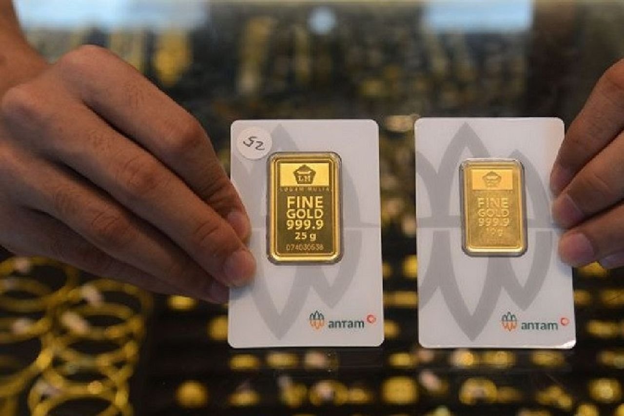 Harga Emas Antam Turun Rp13.000, Kini Rp3,122 Juta per Gram