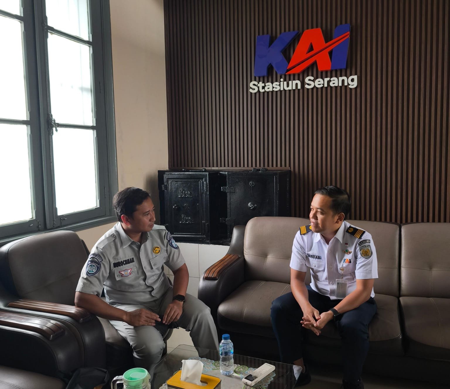 Jasa Raharja Kanwil Banten Lakukan Kunjungan ke PT Kereta Api Indonesia Stasiun Serang