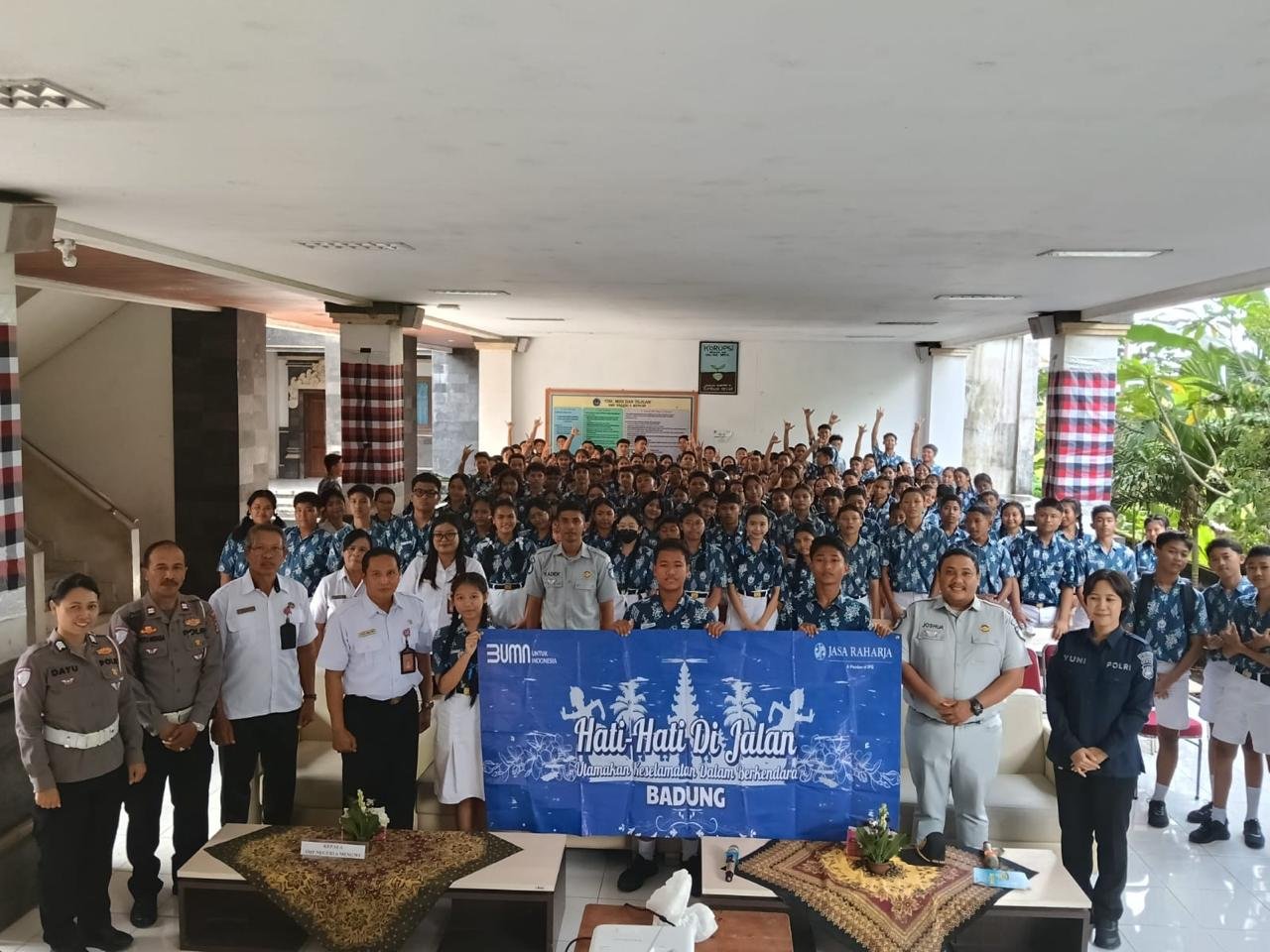 Edukasi Sejak Dini, Jasa Raharja dan Polres Badung Gaungkan Tertib Lalu Lintas di Sekolah