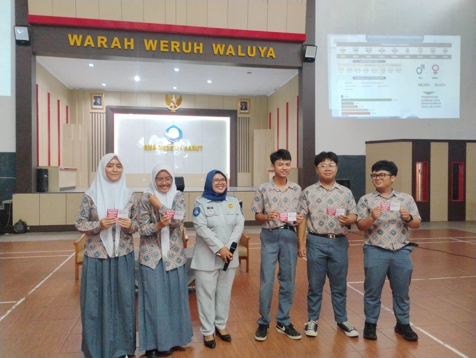 PT Jasa Raharja Laksanakan Program Pengajar Peduli Keselamatan Lalu Lintas (PPKL) di SMAN 1 Garut