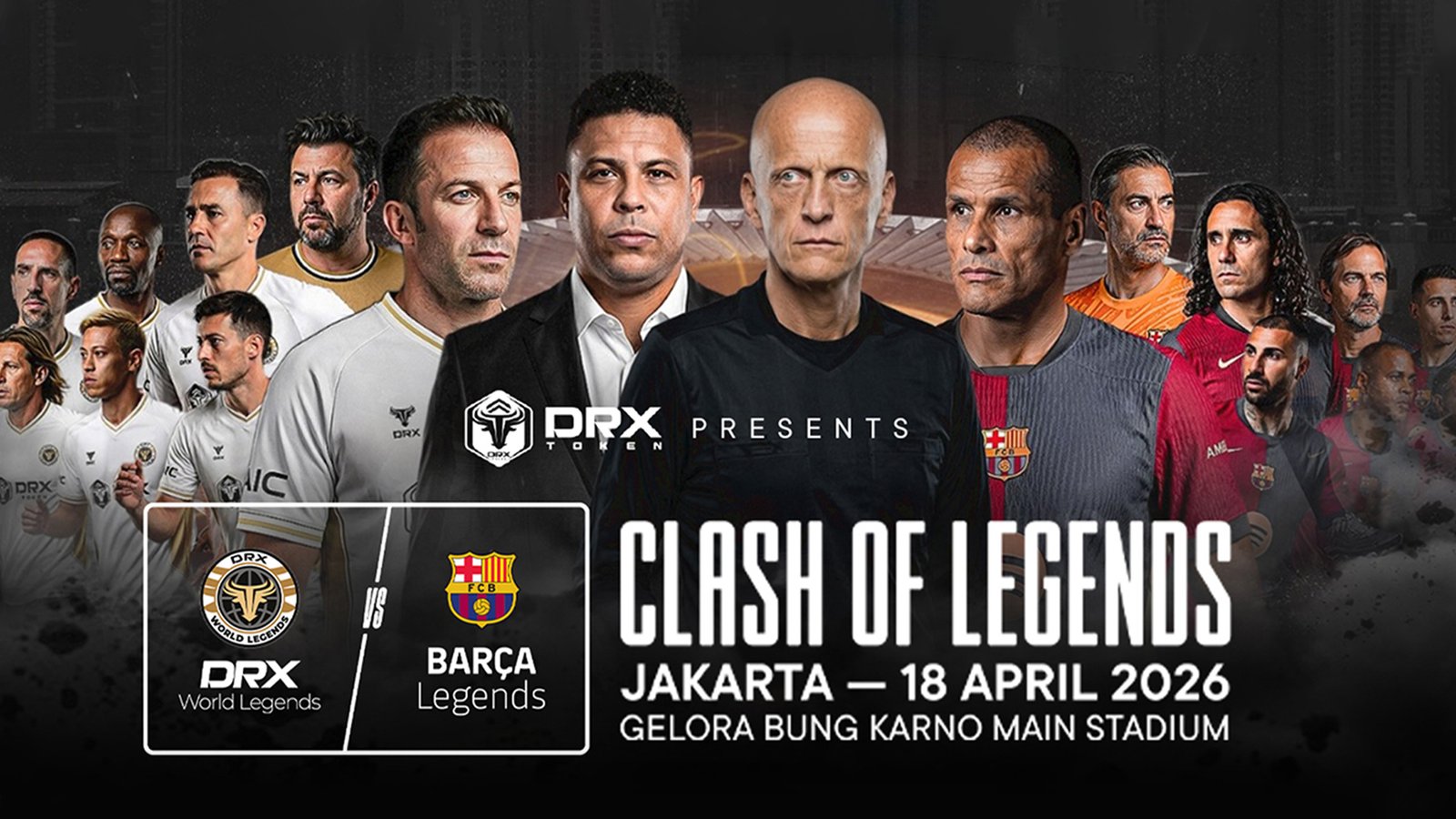 Clash of Legends Jakarta 2026 Hadirkan Legenda Dunia, Dekatkan Penggemar Sepak Bola