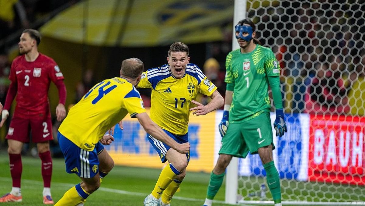 Swedia Lolos ke Piala Dunia 2026 Usai Kalahkan Polandia 3-2 di Play-off