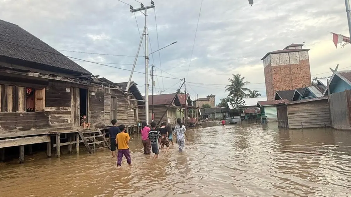 Enam Desa di Hulu Sungai Mentaya Masih Terendam, BPBD Siagakan Antisipasi Banjir Susulan