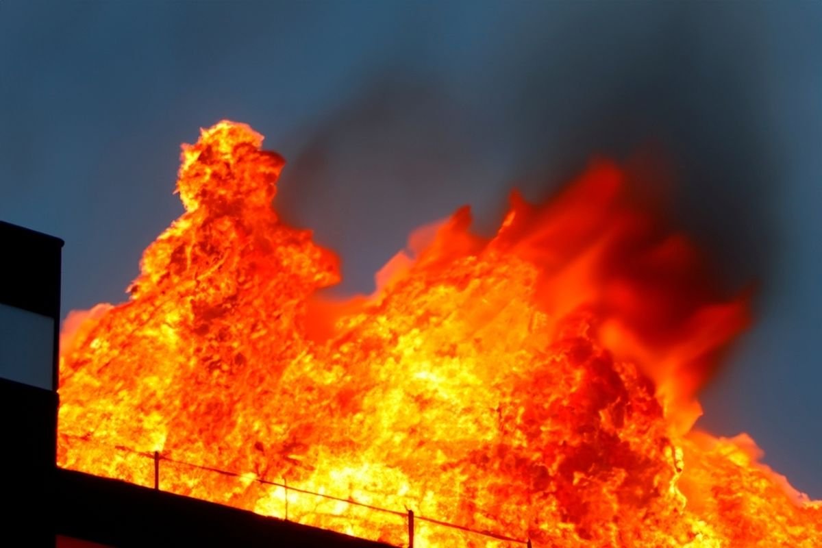 Diduga Akibat Bakar Sampah, Kebakaran Hanguskan Lapak Limbah di Tangerang