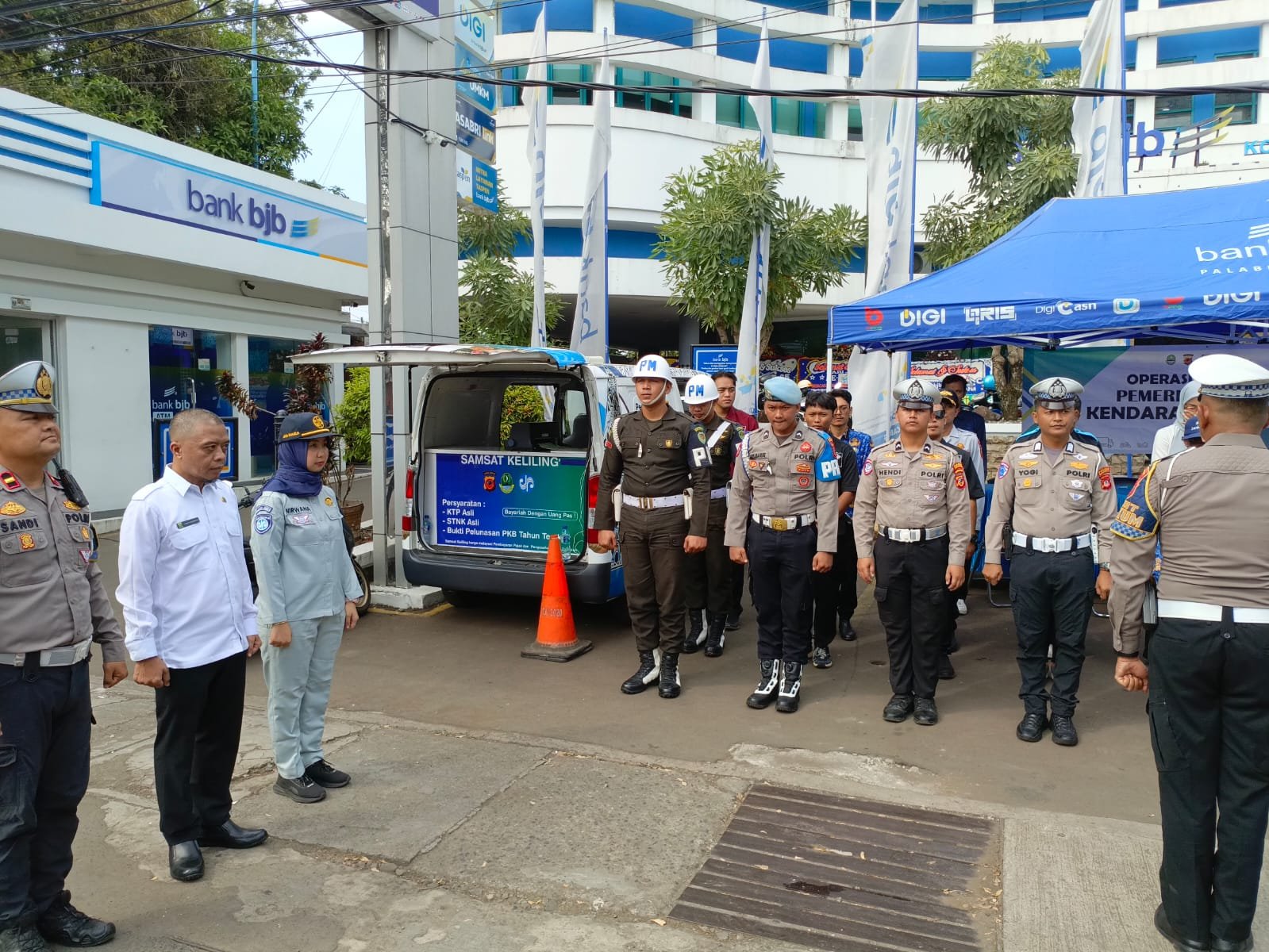 Tim Pembina Samsat Kabupaten II Palabuhanratu Gelar Operasi Gabungan, Tingkatkan Kepatuhan Pajak dan Keselamatan Berlalu Lintas