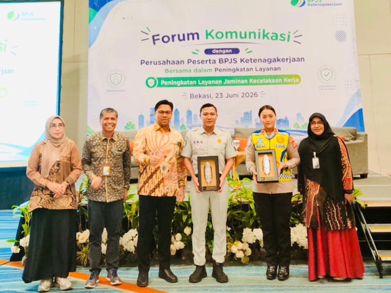 Jasa Raharja Bekasi Hadiri Forum Komunikasi Peserta BPJS Ketenagakerjaan Perkuat Sinergi Perlindungan Pekerja