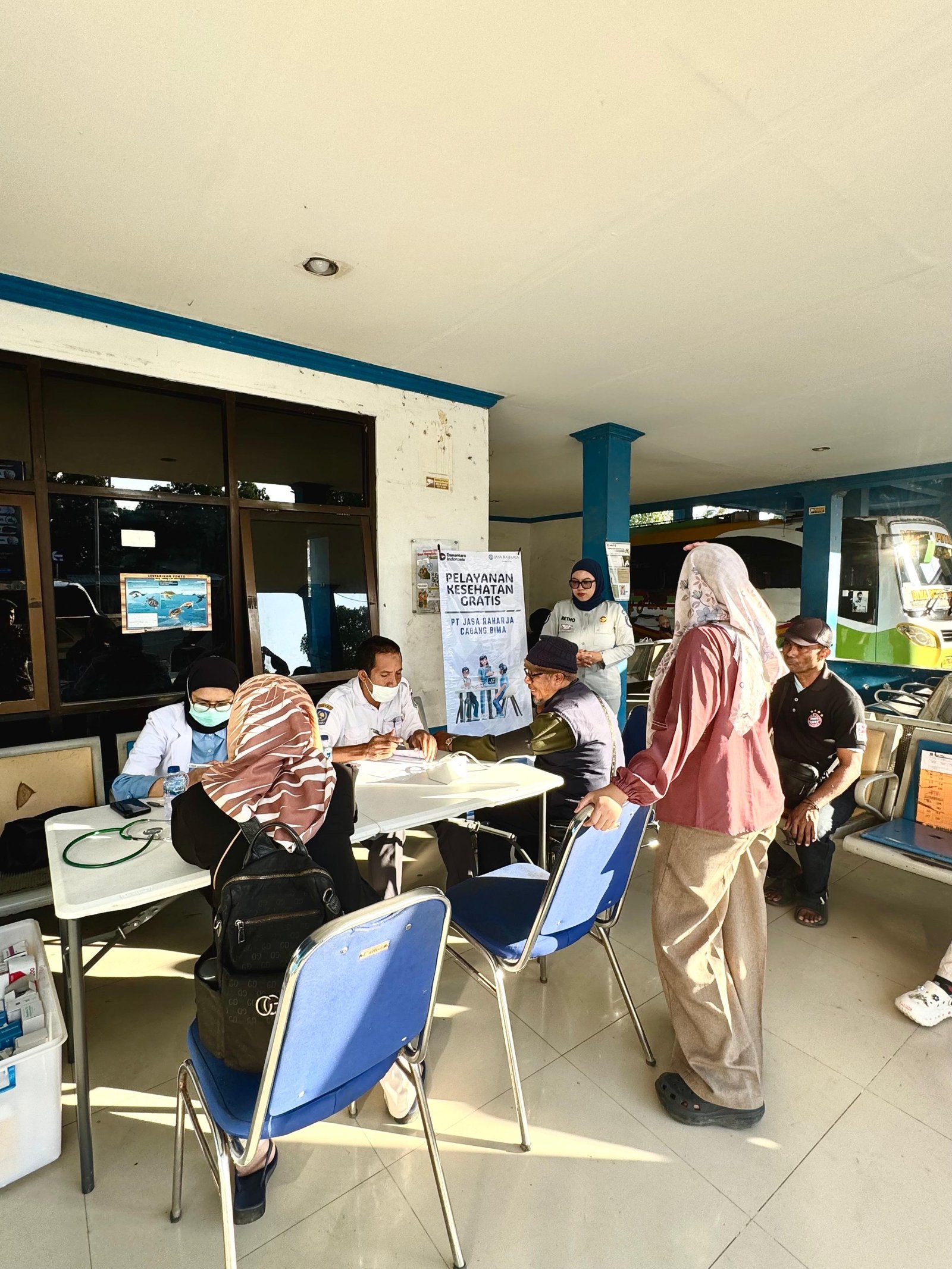 Dukung Keselamatan Transportasi, Jasa Raharja Bima Gelar Pemeriksaan Kesehatan Gratis di Terminal Dara