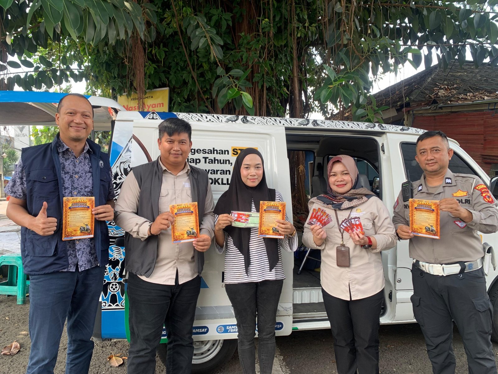 Jasa Raharja Cabang Sukabumi Berikan Apresiasi kepada Wajib Pajak Kendaraan Bermotor Melalui Kolaborasi Bersama PHD dan KFC