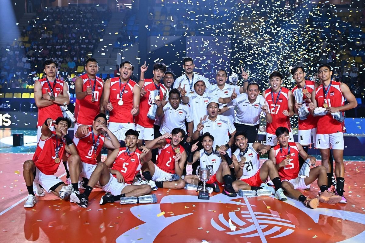 Indonesia Tumbangkan Korea Selatan, Sabet Gelar AVC Men’s Cup 2026