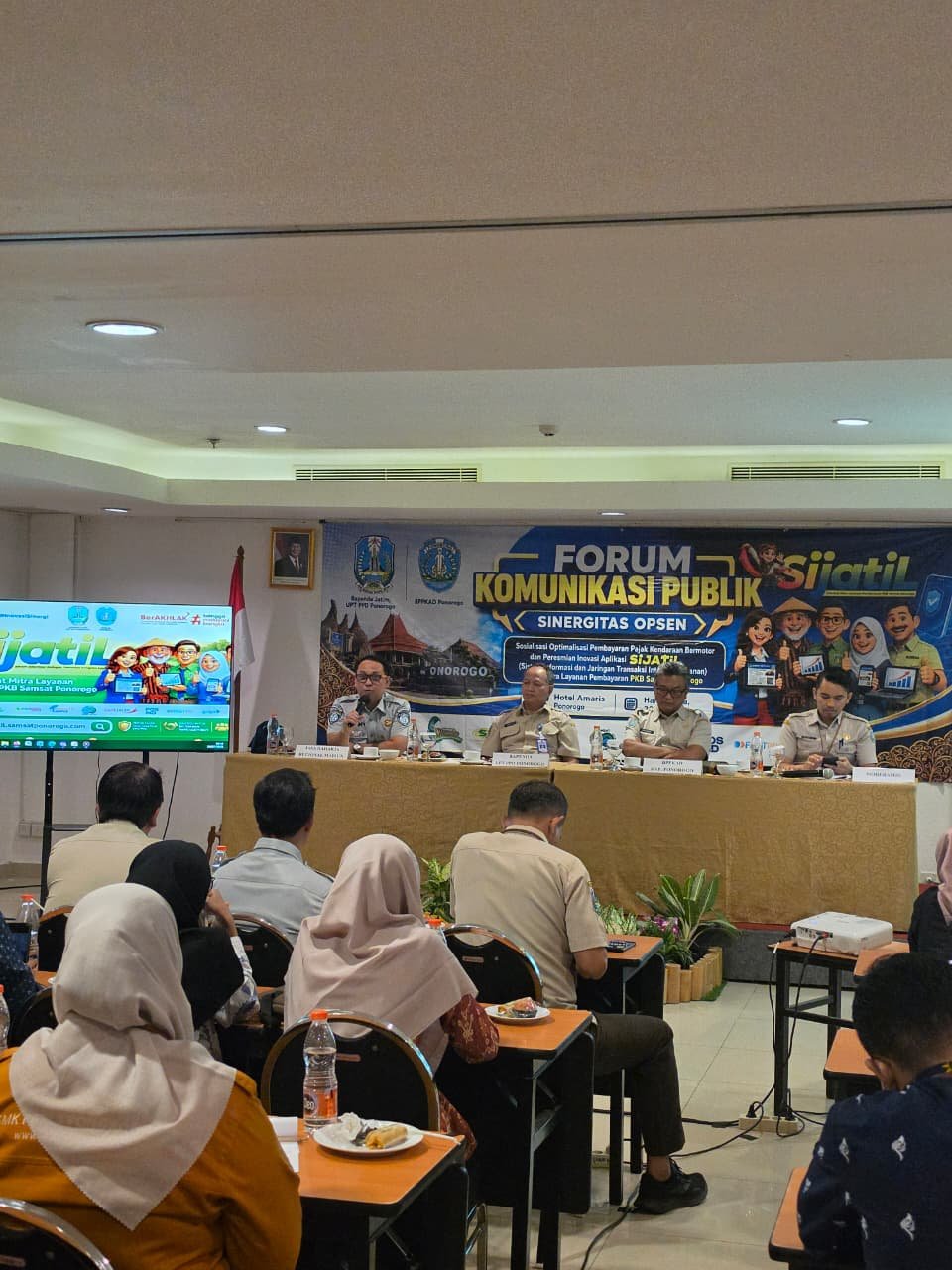 Jasa Raharja Menjadi Narasumber pada Sosialisasi Forum Komunikasi Sinergitas Opsen dan Launching Program SIJATIL