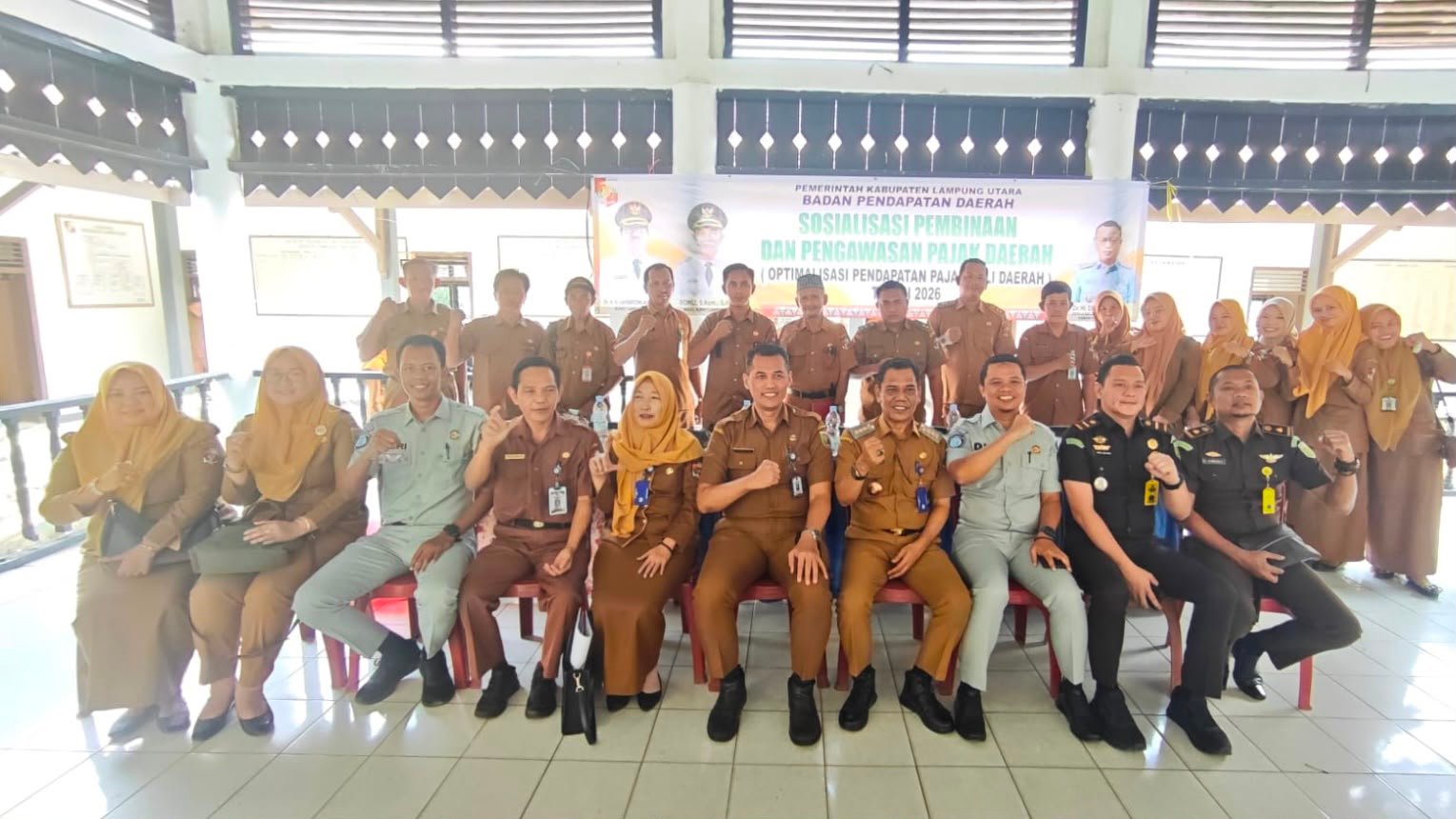 Jasa Raharja Cabang Kotabumi Bersama Tim Pembina Samsat Gencarkan Sosialisasi Program Keringanan PKB di Kecamatan Abung Barat