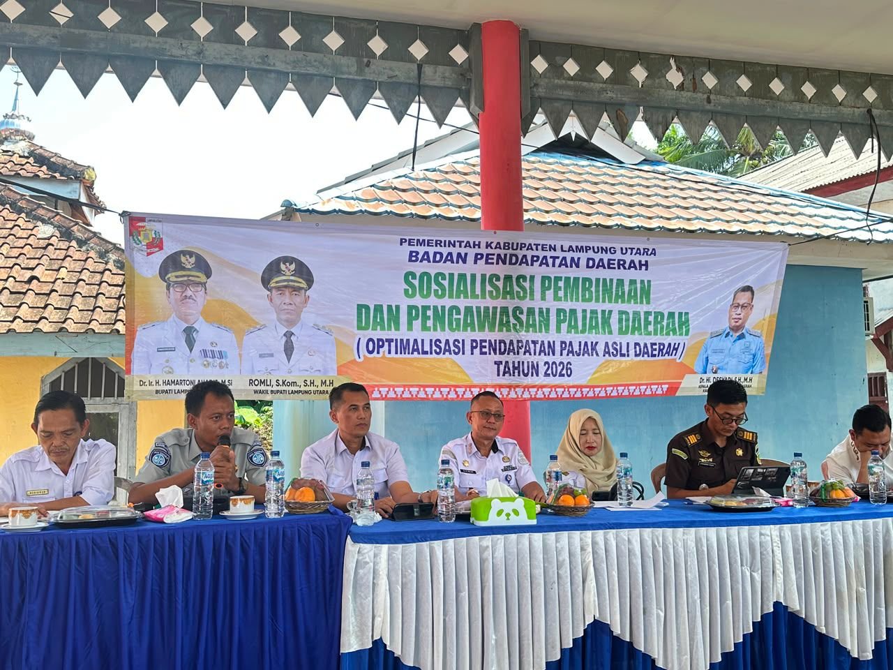 Tingkatkan Kesadaran Masyarakat, Tim Pembina Samsat Lakukan Sosialisasi Program Keringanan PKB di Sungkai Selatan