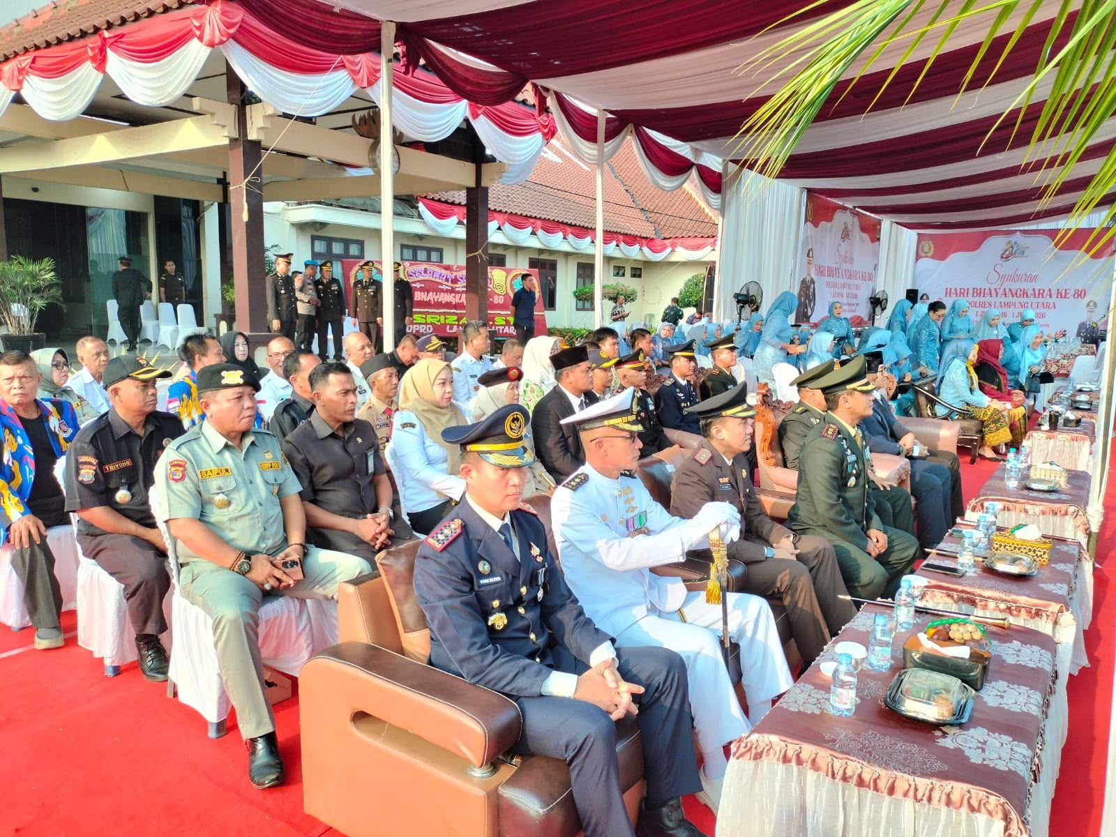 Perkuat Sinergi dengan Polri, Jasa Raharja Cabang Kotabumi Hadiri Peringatan Hari Bhayangkara ke-80