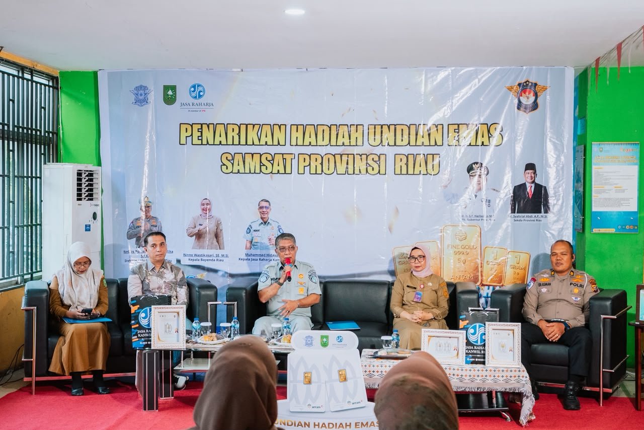 Tim Pembina Samsat Riau Umumkan Pemenang Gebyar Hadiah Pajak Kendaraan Bermotor, Apresiasi Wajib Pajak Taat