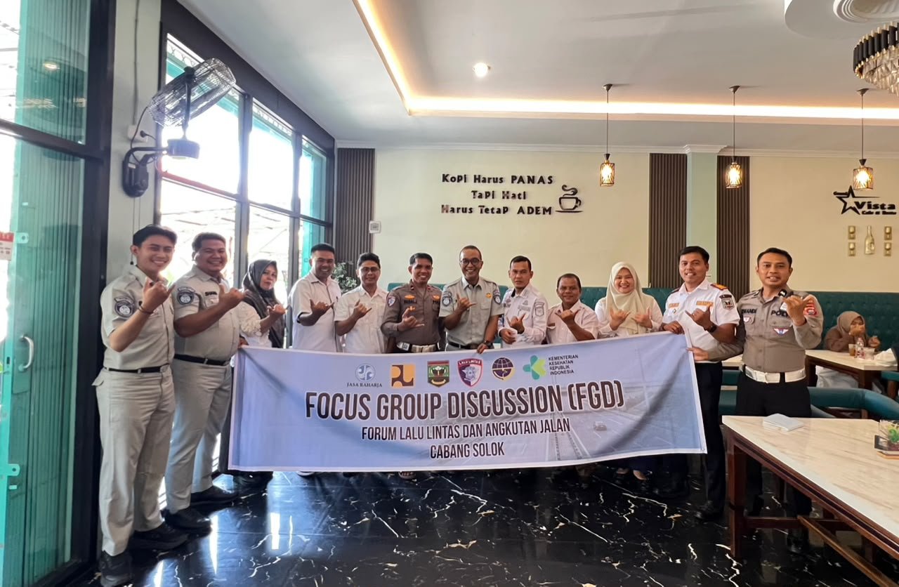 Jasa Raharja Sumbar Dorong Kolaborasi Lintas Sektor melalui FGD Forum Komunikasi Lalu Lintas Kabupaten Sijunjung