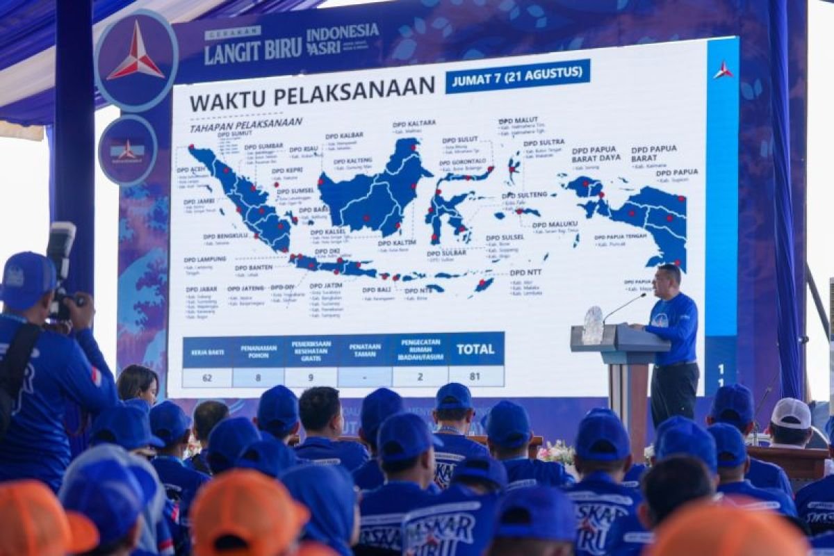 Demokrat Perluas Gerakan Langit Biru, 137 Aksi Digelar di 114 Kabupaten/Kota
