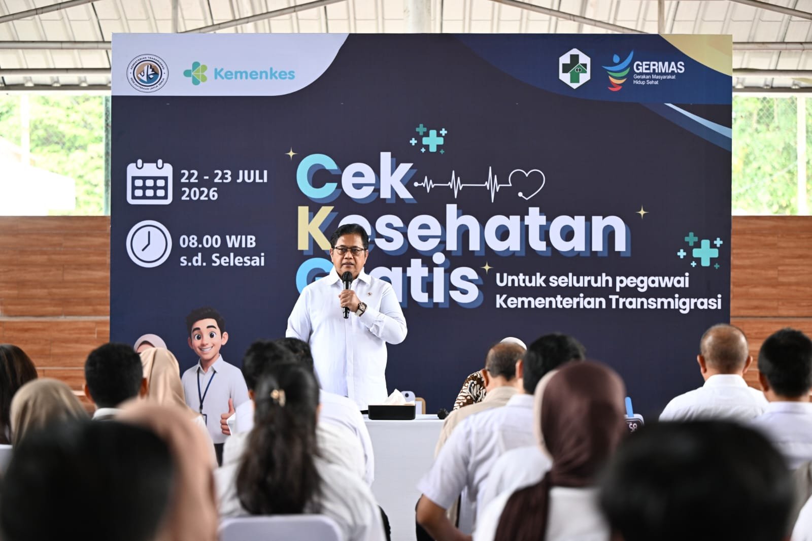 800 Pegawai Kementrans Ikuti Cek Kesehatan Gratis, Wamentrans Dorong Pola Hidup Sehat