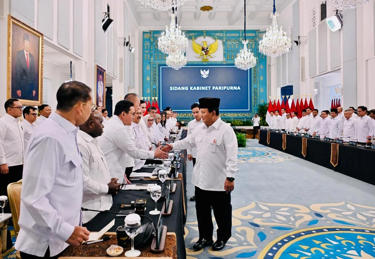 Prabowo Pimpin Sidang Kabinet Paripurna Bahas Evaluasi dan Program Prioritas Nasional