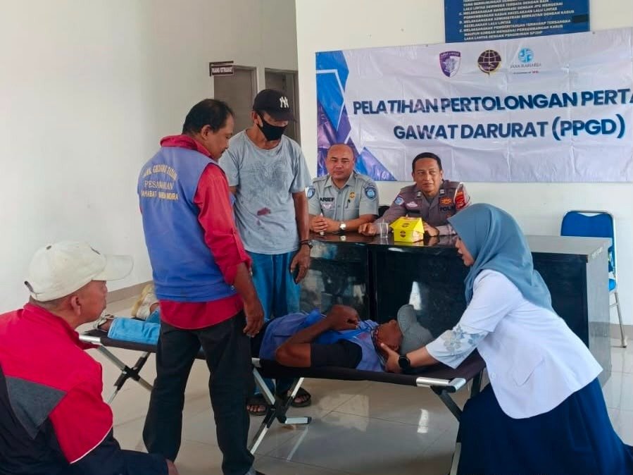 Jasa Raharja Bersama Satlantas Polres Pesawaran Gelar Edukasi Keselamatan bagi Persatuan Ojek Gedong Tataan