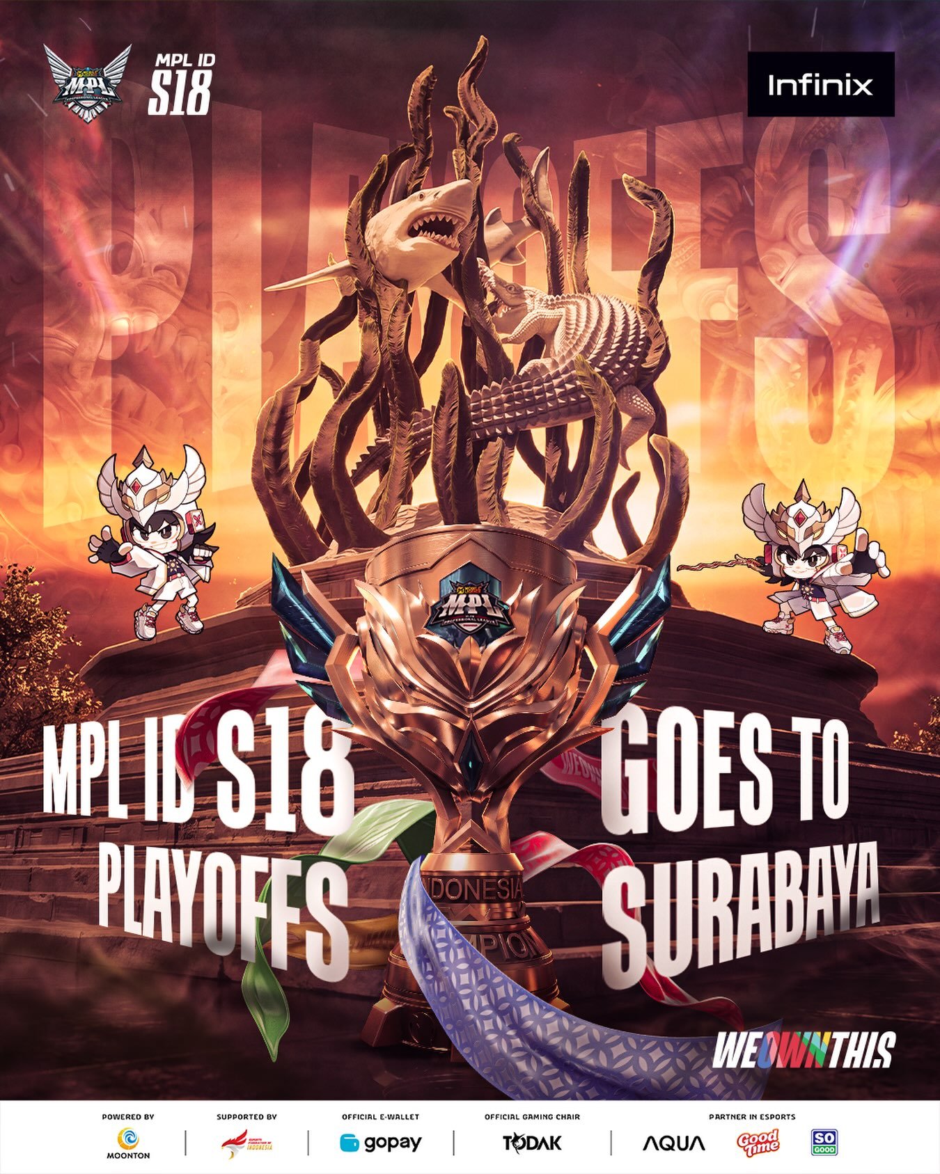 Surabaya Jadi Tuan Rumah Playoff MPL Indonesia Season 18, Hadirkan Kompetisi Esports Lebih Dekat