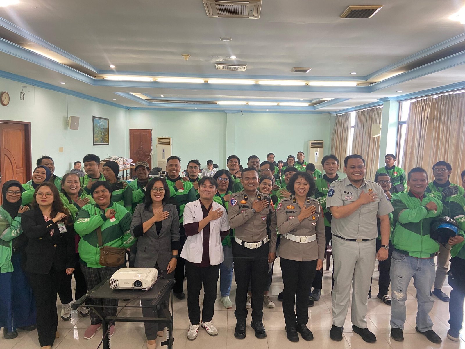 Jasa Raharja Pematangsiantar Gelar Pelatihan Penanganan Gawat Darurat bagi Driver Grab