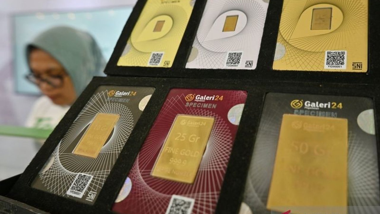 Harga Emas Pegadaian Hari Ini Naik, Galeri24, Antam, dan UBS Melambung
